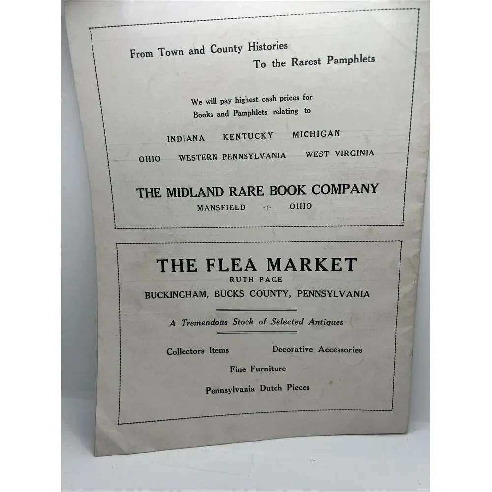 1946 The American Antiques‎ Journal June 1946 Flea Market Sales Calendar